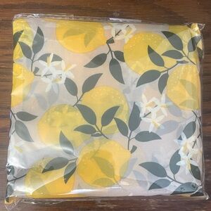 Lemon Print reusable fold up tote
